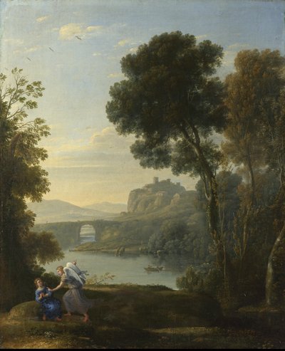 Paisaje con Agar y el ángel de Claude Lorrain